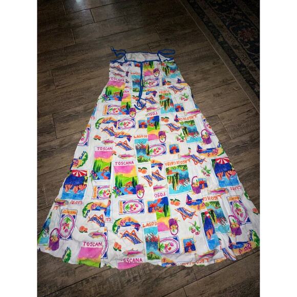 Label Of Love Women's Italian Theme Australia Resort Coastal Maxi Dress Size S - Picture 12 of 12
